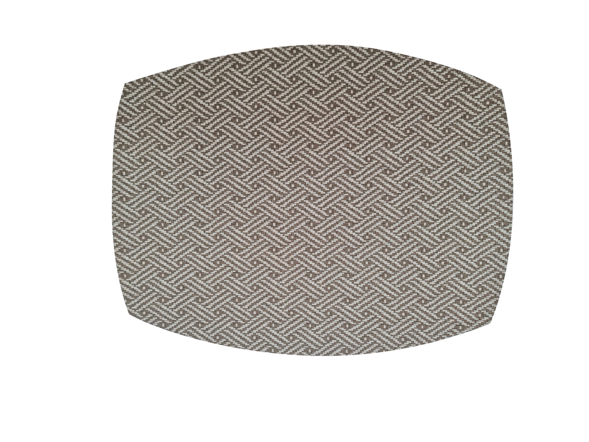 Set table écran - Osier 33x43 cm - Acier blanc/acier ( 004114 ) (1 X 1 unité )