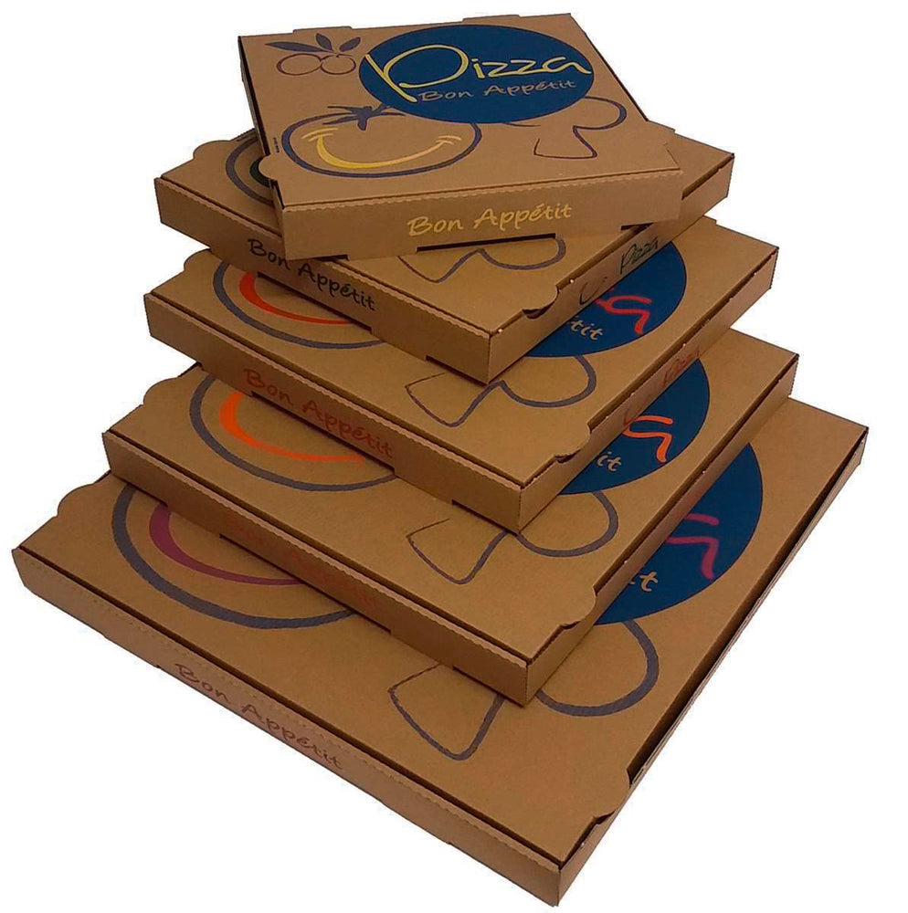 Boîte à pizza - Kraft brun 40x40x3,5cm - L’Originale ( 153404 ) (1 X 100 unités )