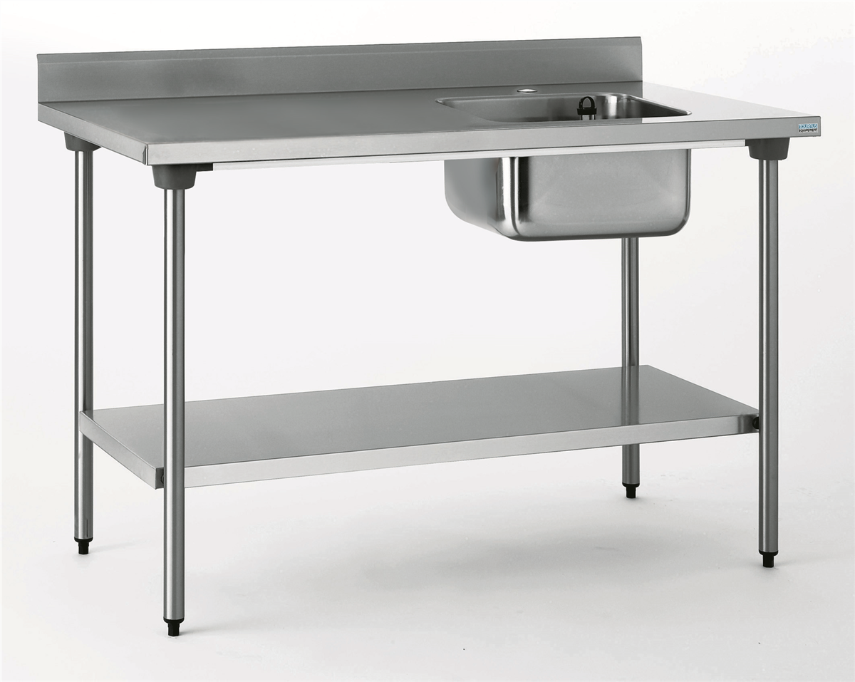 Wall bench - Right basin + shelf 1600x700x900mm ( 525651 ) (1 X 1 unit )