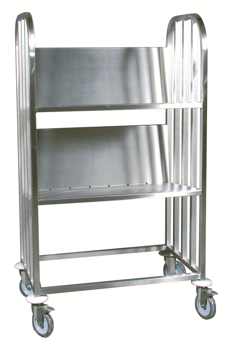 Dish/tray trolley - 2 tiers ( 000153 ) (1 X 1 unit )