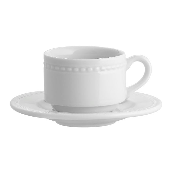 Paire tasse déjeuner - Porcelaine 28 cl - Perla ( 050159 ) (6 X 1 unité )