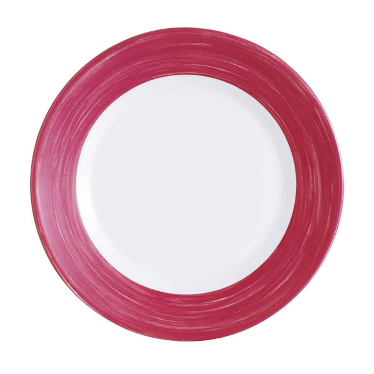 Assiette plate-Verre trempé ø19,5cm-Cherry- Brush ( 903123 ) (6 X 1 unité )