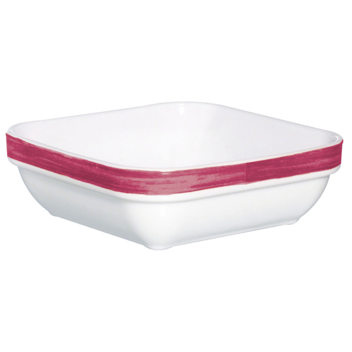 Ravier carré-Verre trempé-Cherry- Brush ( 903128 ) (6 X 1 unité )