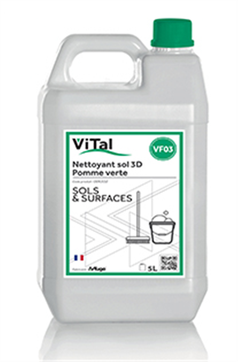 3D Detergent - 5 L Container - Apple (006302) (3 X 1 unit)