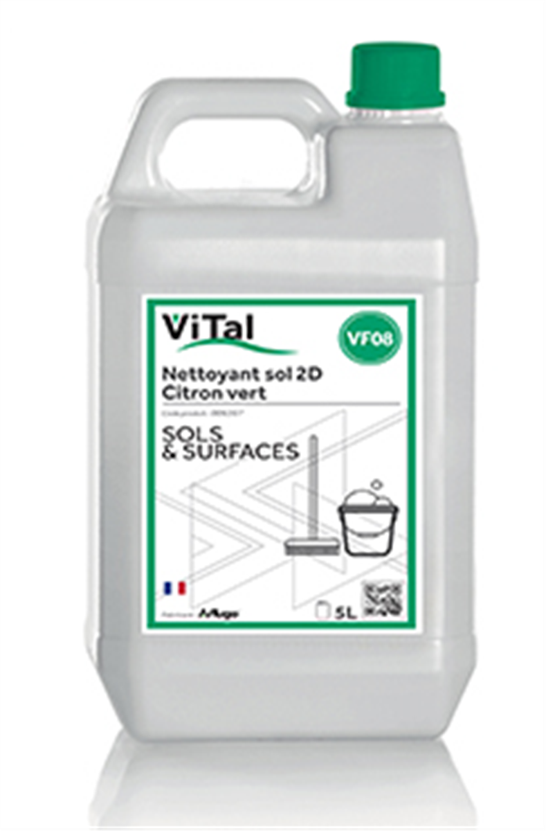 2D Neutral Cleaner - 5 L container - Lemon (006307) (3 X 1 unit)