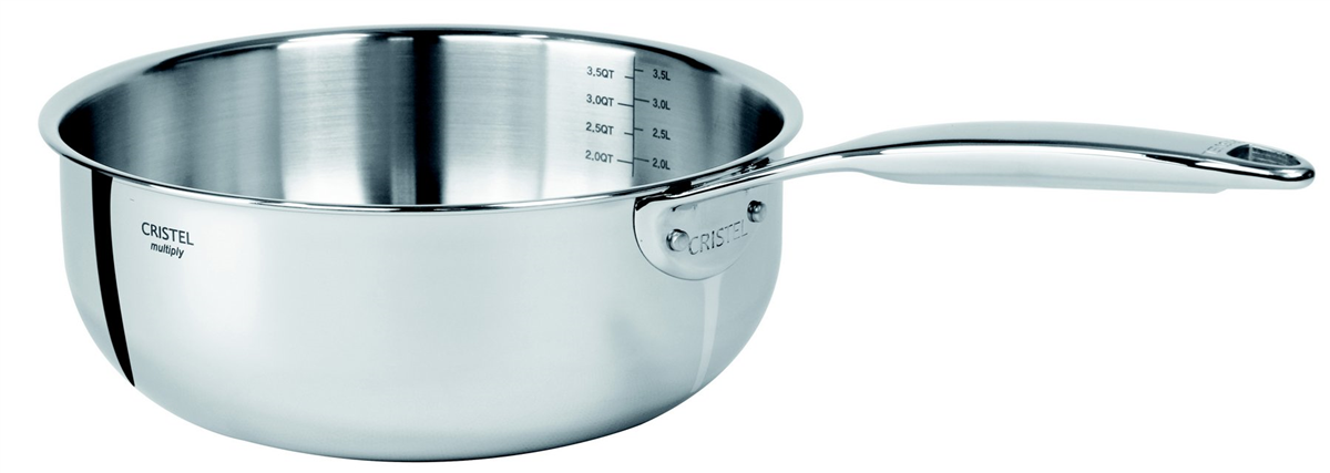 Casserole Castel’Pro Ø18cm - Inox ( 585401 ) (1 X 1 unité )
