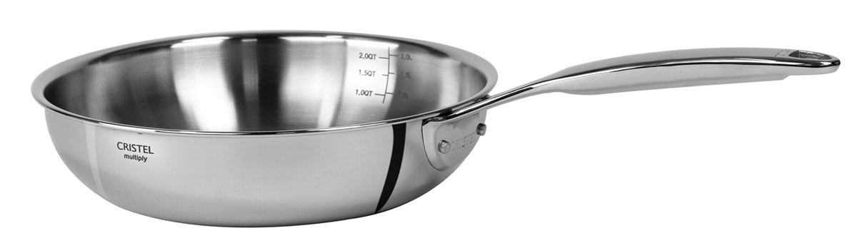 Poêle sautoir ø 22 cm - Inox - Castel’Pro ( 585412 ) (1 X 1 unité )
