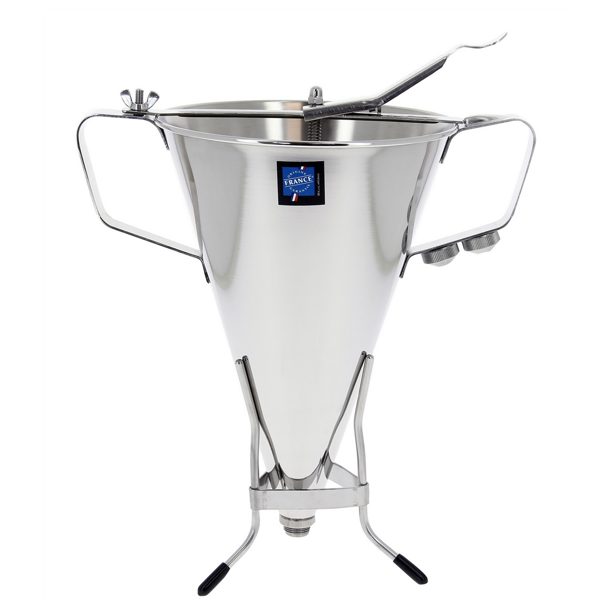 Entonnoir à piston 3,3 L ø - Tout inox + 2 douilles ( 631006 ) (1 X 1 unité )