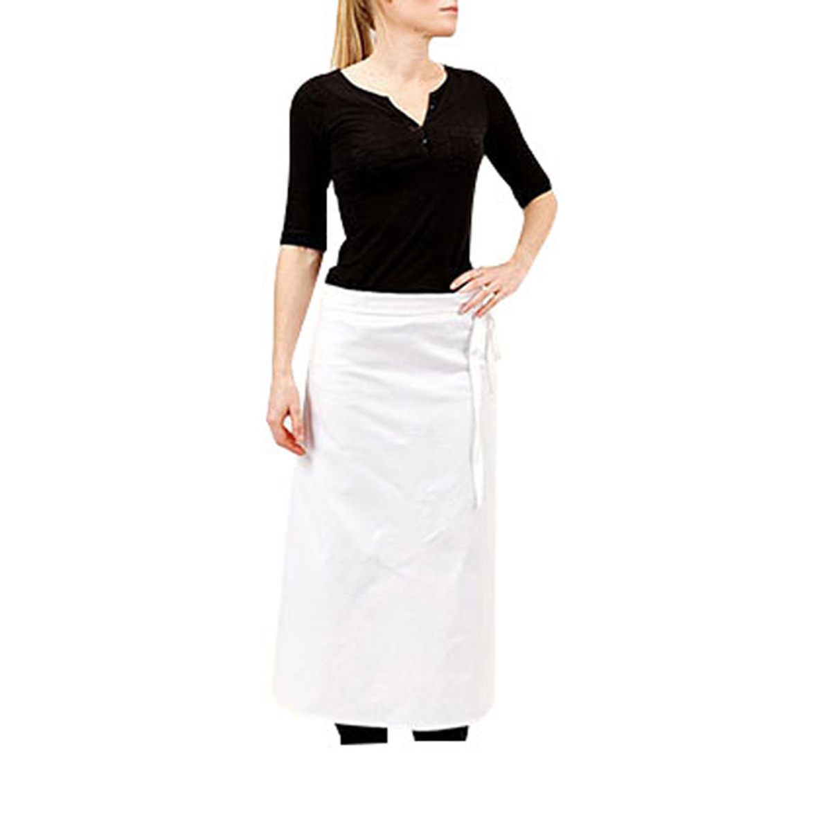 Tablier - Polyester coton - Blanc - Chef ( 980958 ) (1 X 1 unité )