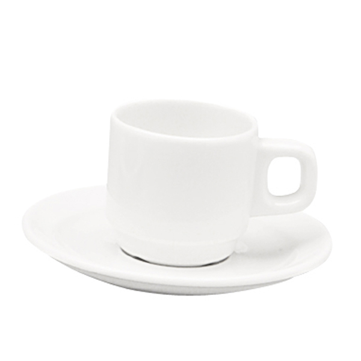 Sous tasse-Porcelaine ø12,3cm-Oslo Blanc ( 064604 ) (6 X 1 unité )