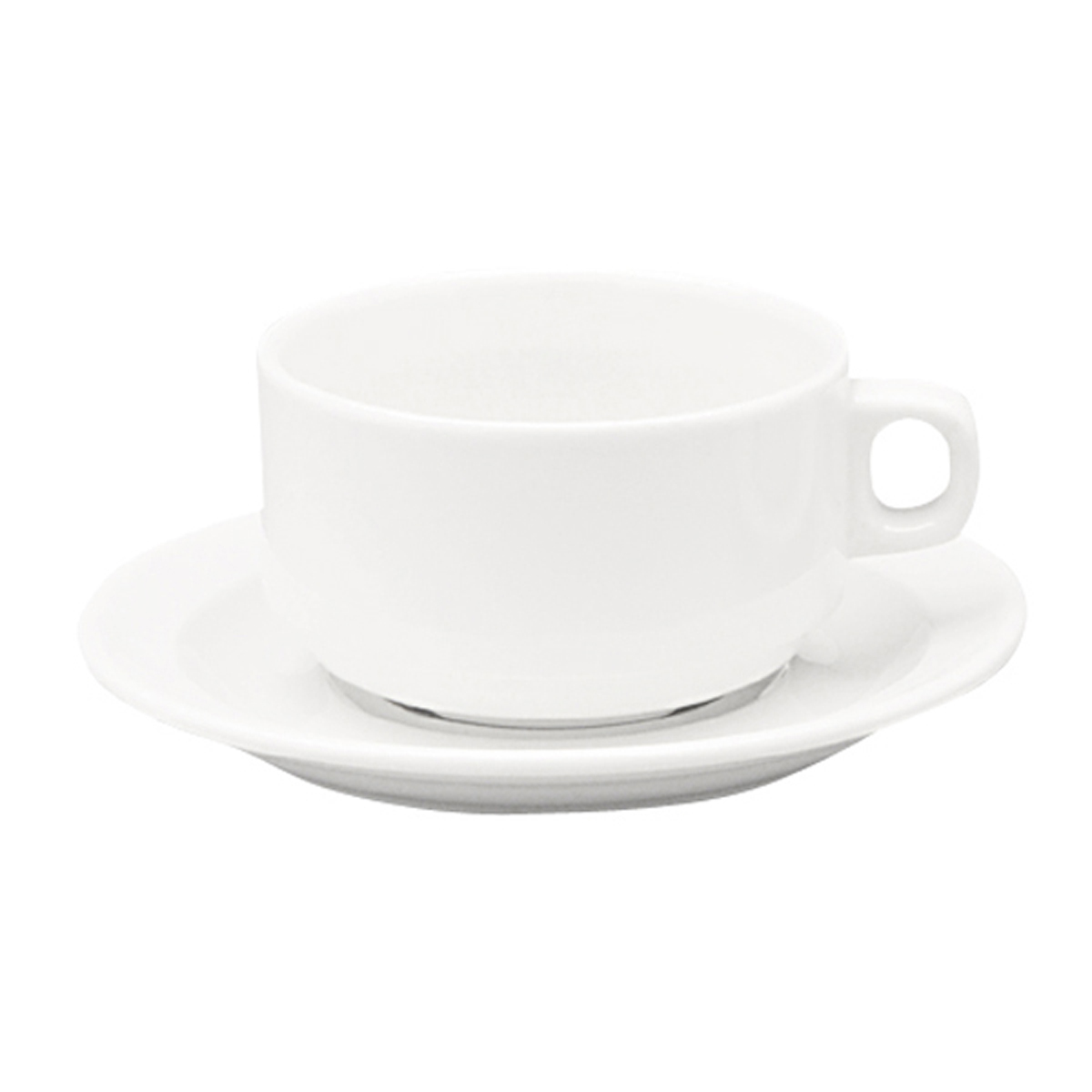 Tasse déjeuner 28cl-Porcelaine-Oslo Blanc ( 064607 ) (12 X 1 unité )