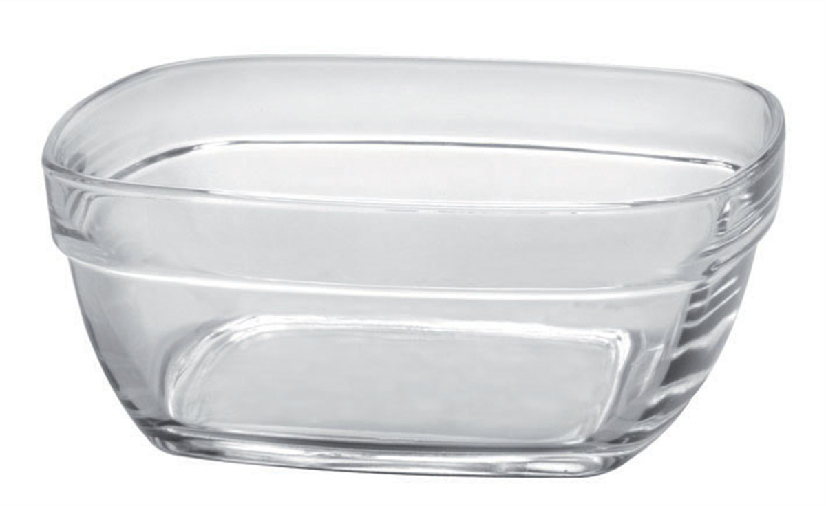 Saladier carré 1,15 L - 17x17 cm - Lys ( 037039 ) (24 X 1 unité )