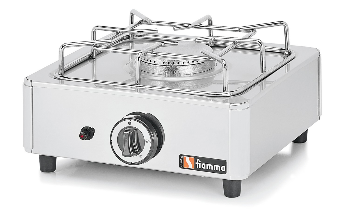 Single hob stove - 1 burner - 385x385x205mm - Stainless steel ( 631339 ) (1 X 1 unit )