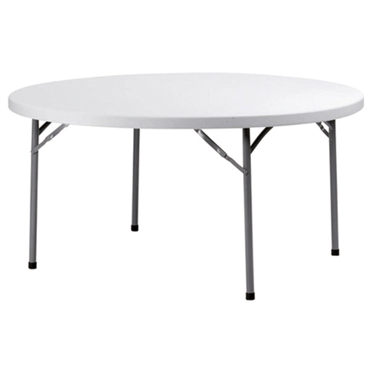 Table ronde - Blanc/structure noir - Congrès ( 009138 ) (1 X 1 unité )