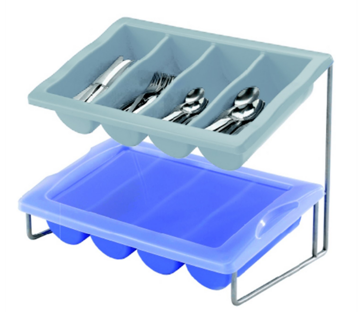 Ramasse-couverts GN 1/1 sans couvercle - Gris ( 085009 ) (1 X 1 unité )