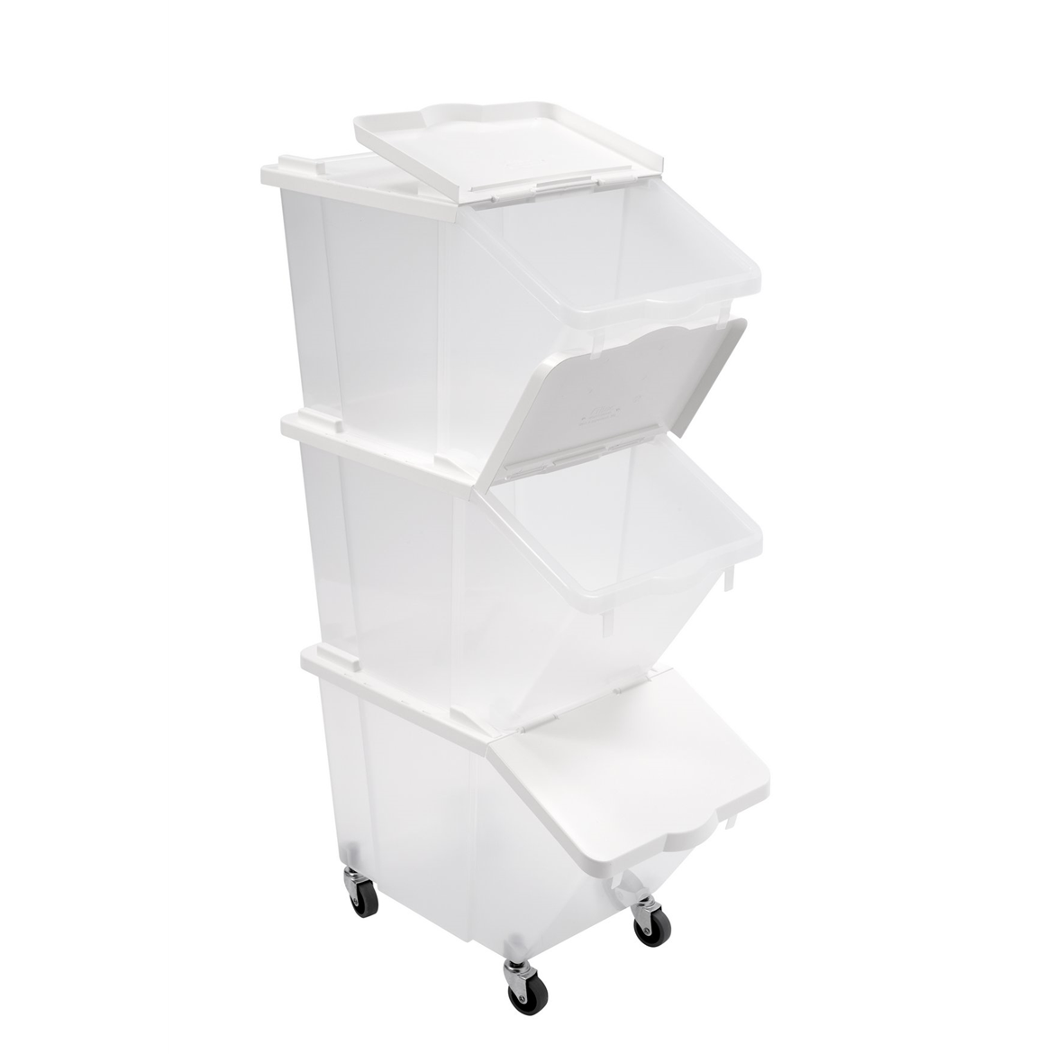Lot 3 bacs à ingrédients 30L - Couvercle + roulettes ( 981098 ) (1 X 1 unité )