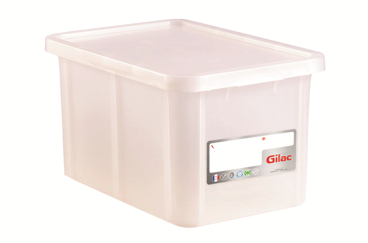Bac alimentaire 55L+ couvercle -Blanc 600x400x356 mm ( 981067 ) (1 X 1 unité )