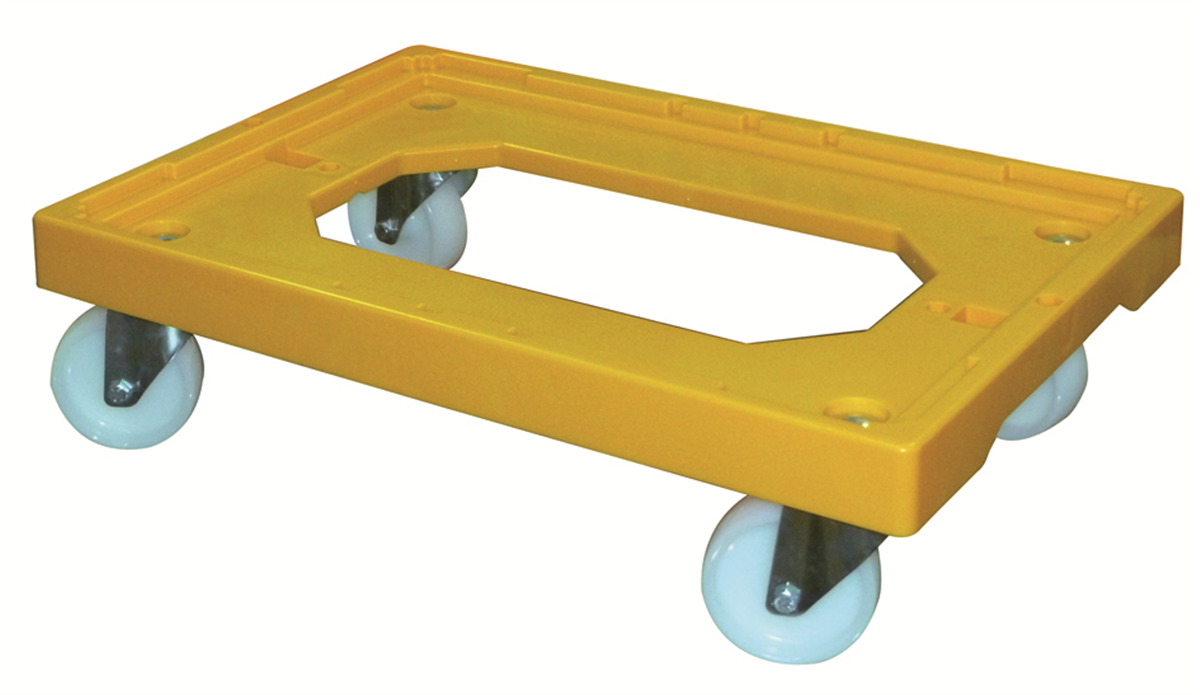 Socle rouleur 4 roues pivotantes Jaune 613x414x172mm ( 981106 ) (1 X 1 unité )