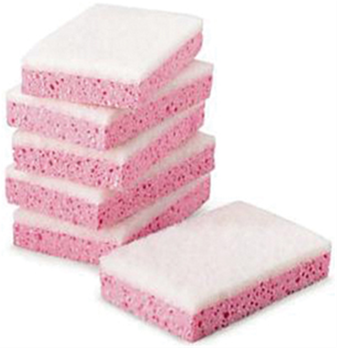 Éponge tampon blanc - 	19x3x2,2 cm - Rose ( 007136 ) (10 X 1 unité )