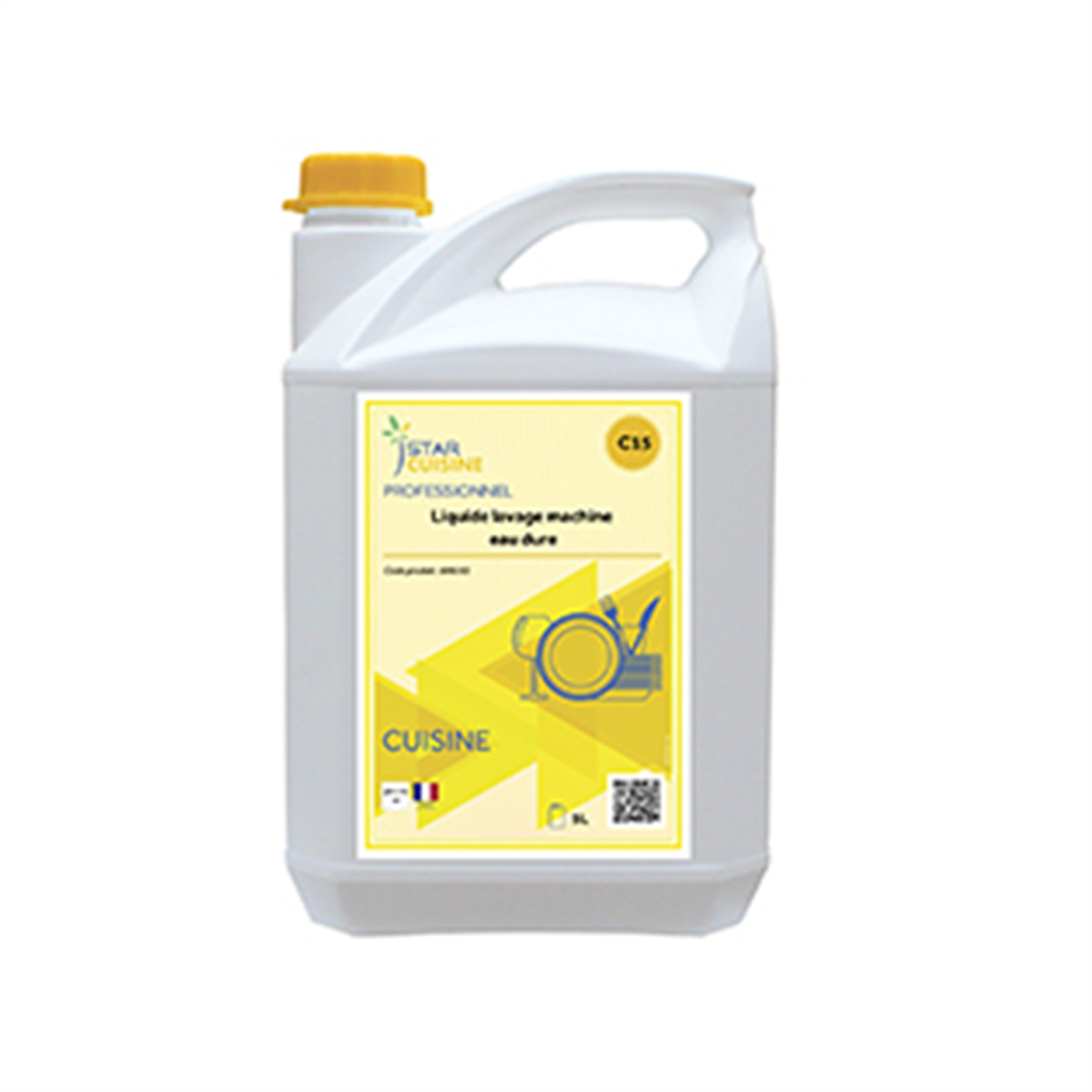 Liquide lavage machine - Eau dure - Bidon de 5 L ( 006163 ) (4 X 1 unité )