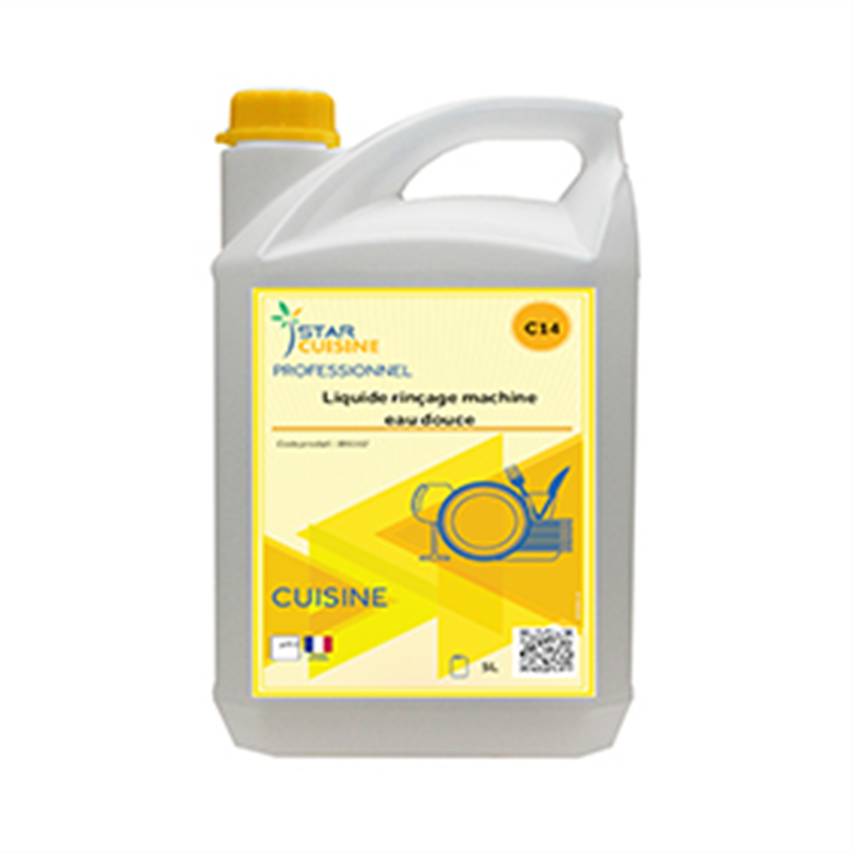 Liquide rinçage machine - Eau douce - Bidon de 5 L ( 006162 ) (4 X 1 unité )