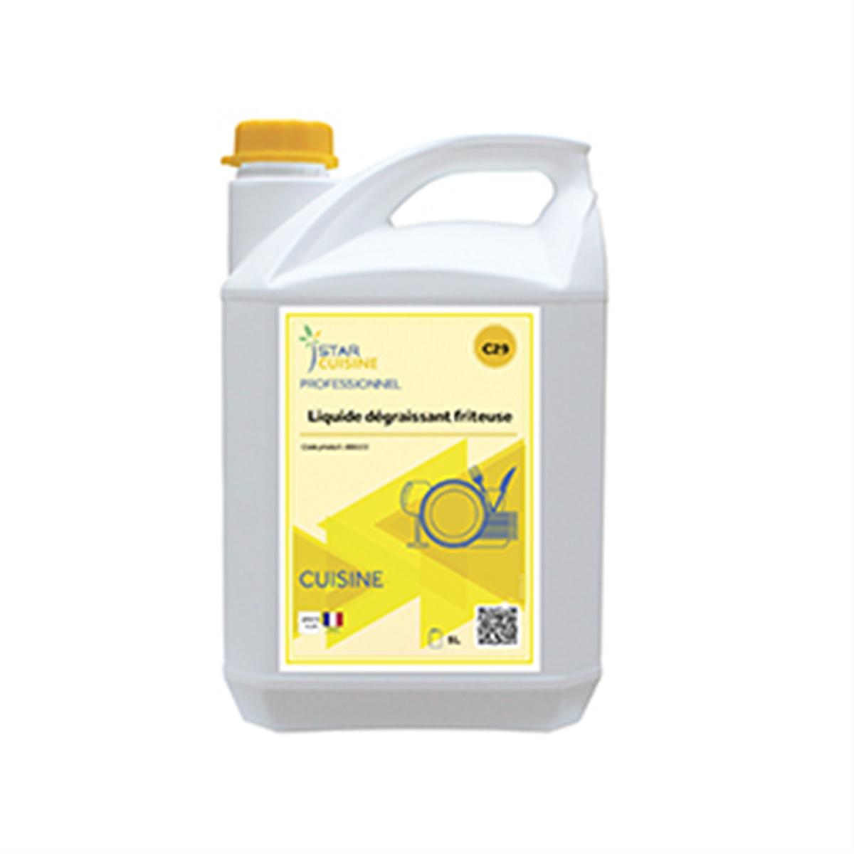 Deep fryer and cooked grease degreaser - 5 L container (006173) (4 X 1 unit)