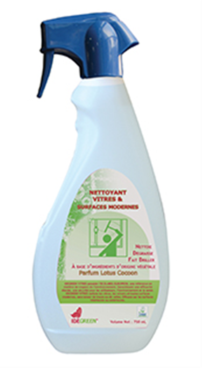 Glass and surface cleaner green star bottle - 006136 - 750 ml