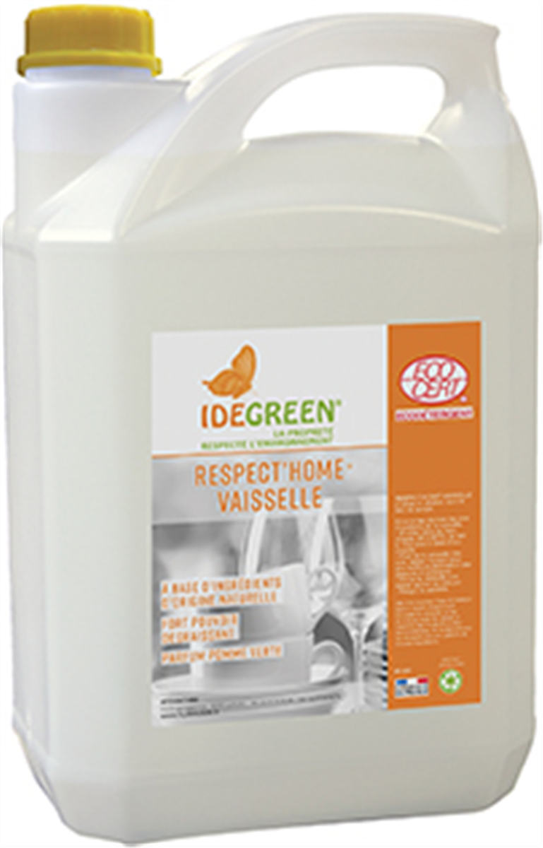 Liquide lavage plonge manuelle - Bidon 5 L-IdeGreen ( 006125 ) (2 X 1 unité )