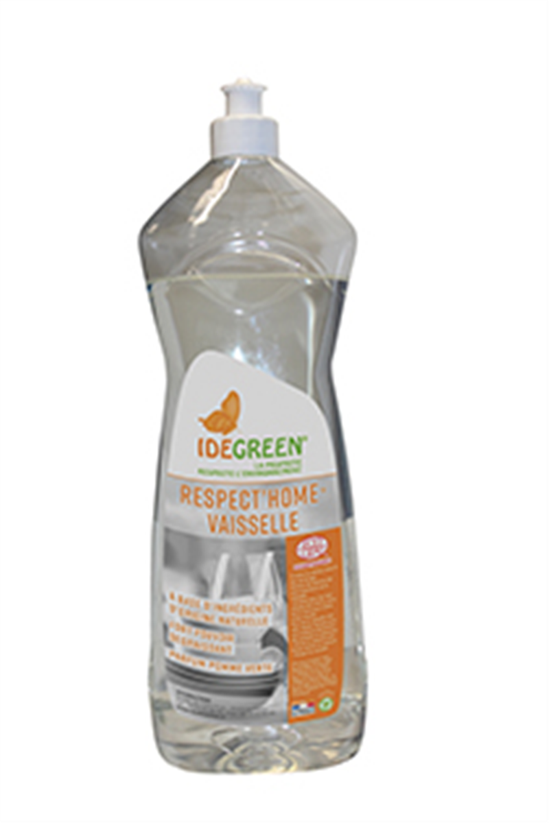 Liquide lavage plonge manuelle - Flacon 1 L-IdeGreen ( 006126 ) (12 X 1 unité )