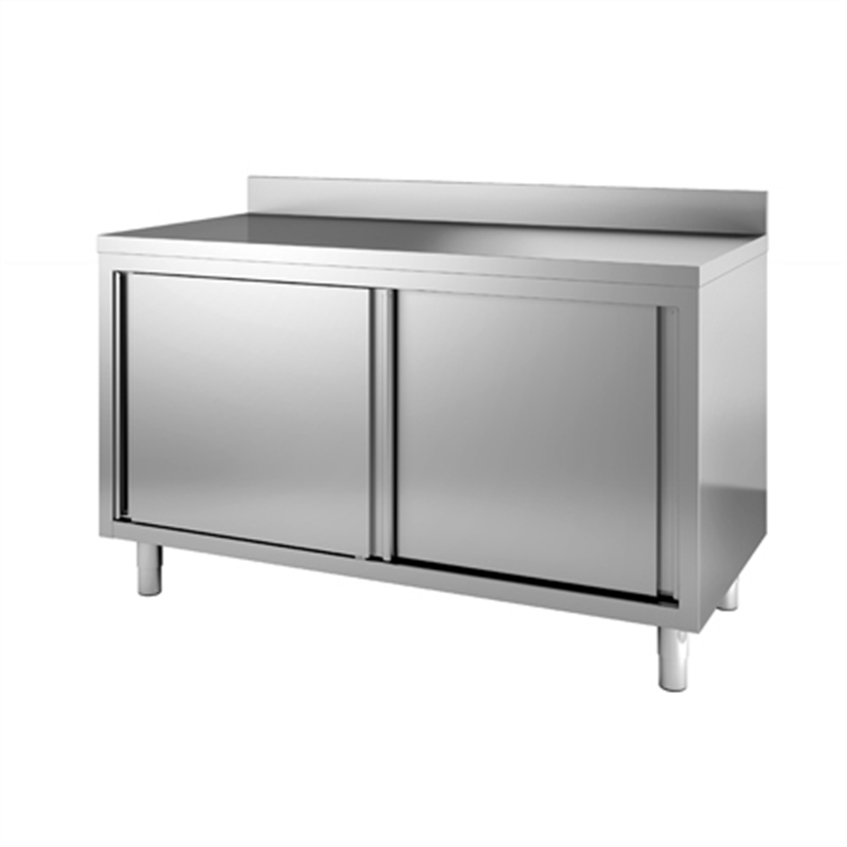 Neutral base unit, wall-mounted, 1600x700x850/900 mm - Stainless steel ( 818057 ) (1 X 1 unit )