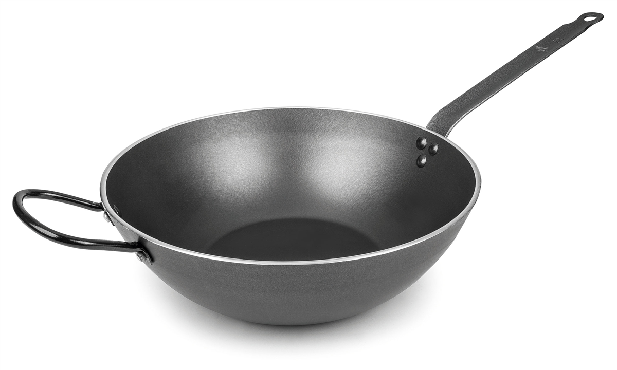 Poêle wok anti-andhérante ø 30 cm x 6 cm - Aluminium ( 911291 ) (1 X 1 unité )
