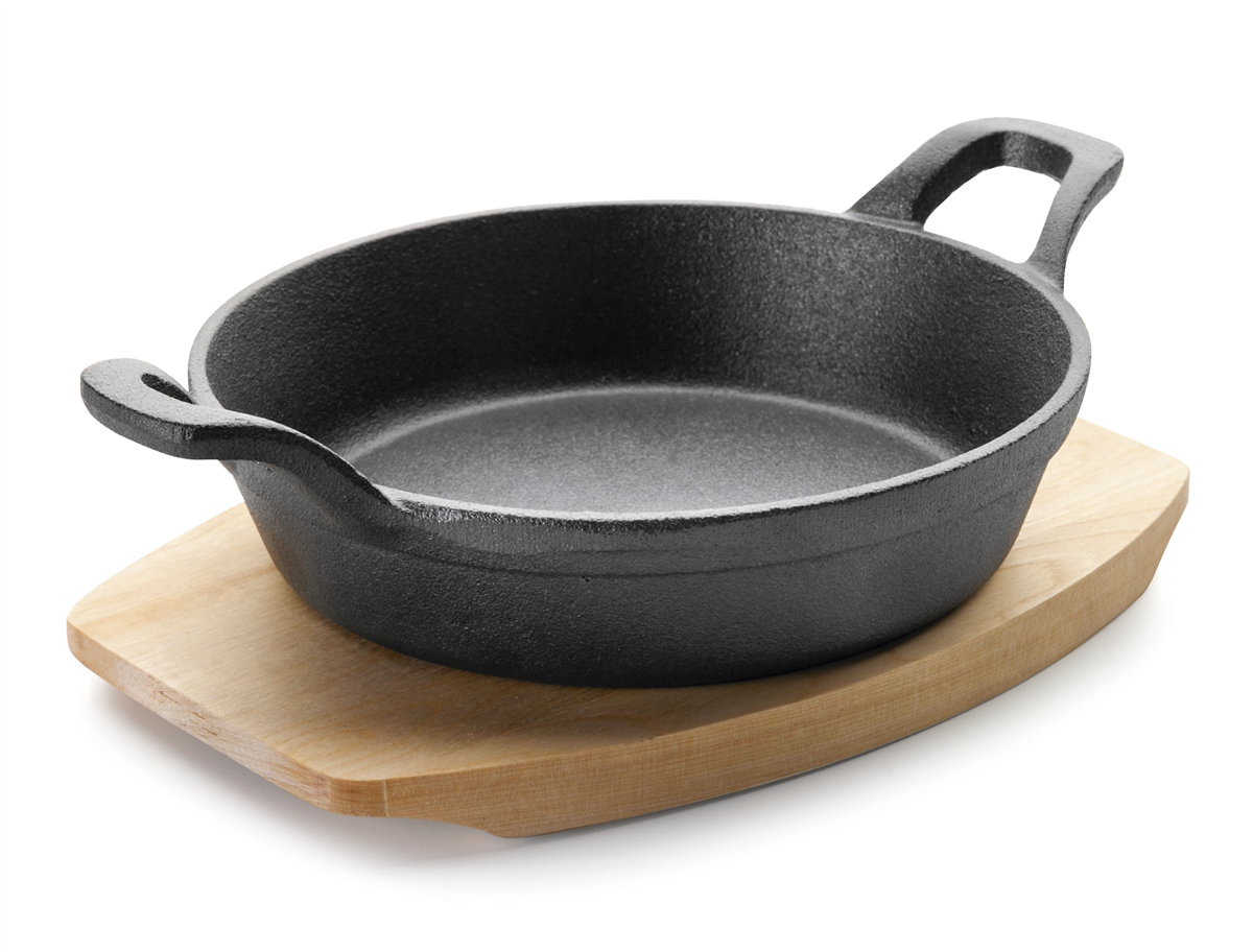 Plat magma rond 15 cm + plateau bois ( 911357 ) (1 X 1 unité )