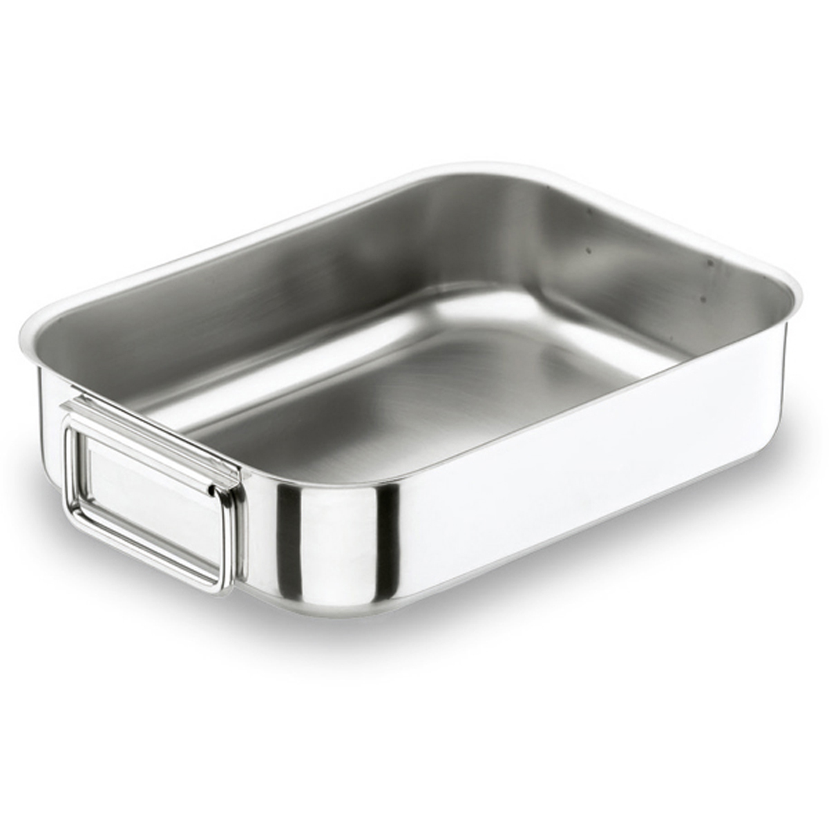 Plaque à rôtir anses tombantes 35x26x7,8 cm - Inox ( 911285 ) (1 X 1 unité )