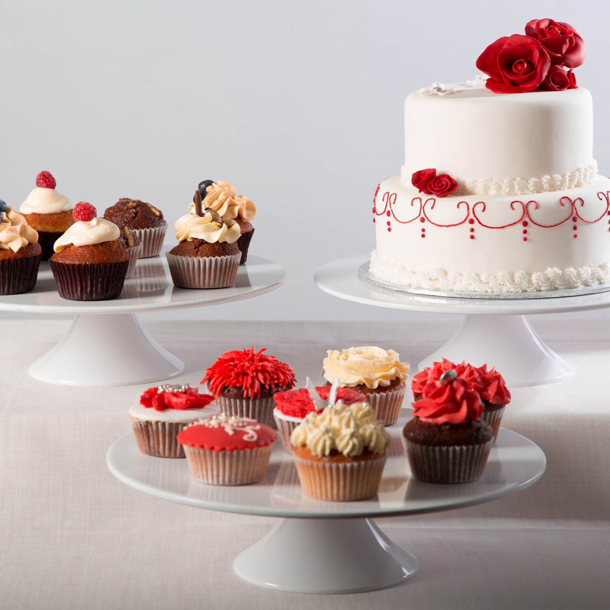 Pastry Stand ø 32 cm - White Melamine (089403) (1 X 1 unit)