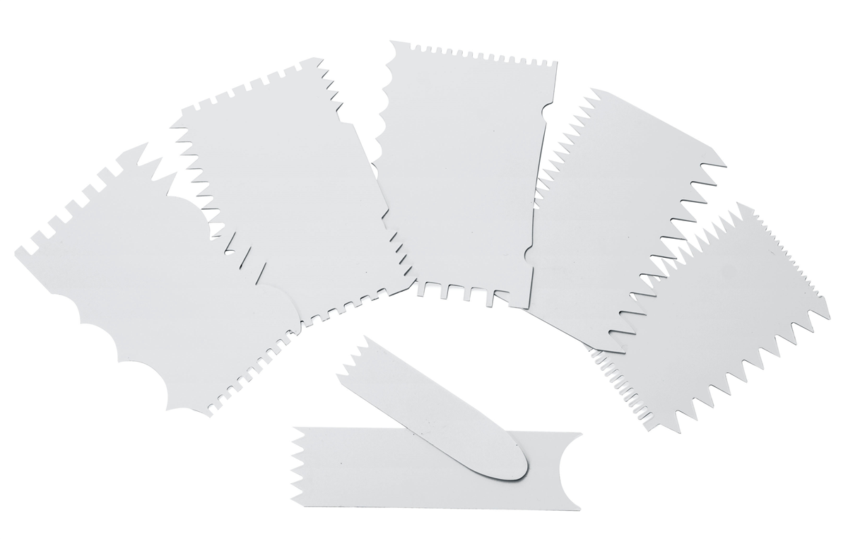 Set de peignes de décoration - 7 peignes ( 089407 ) (1 X 1 unité )