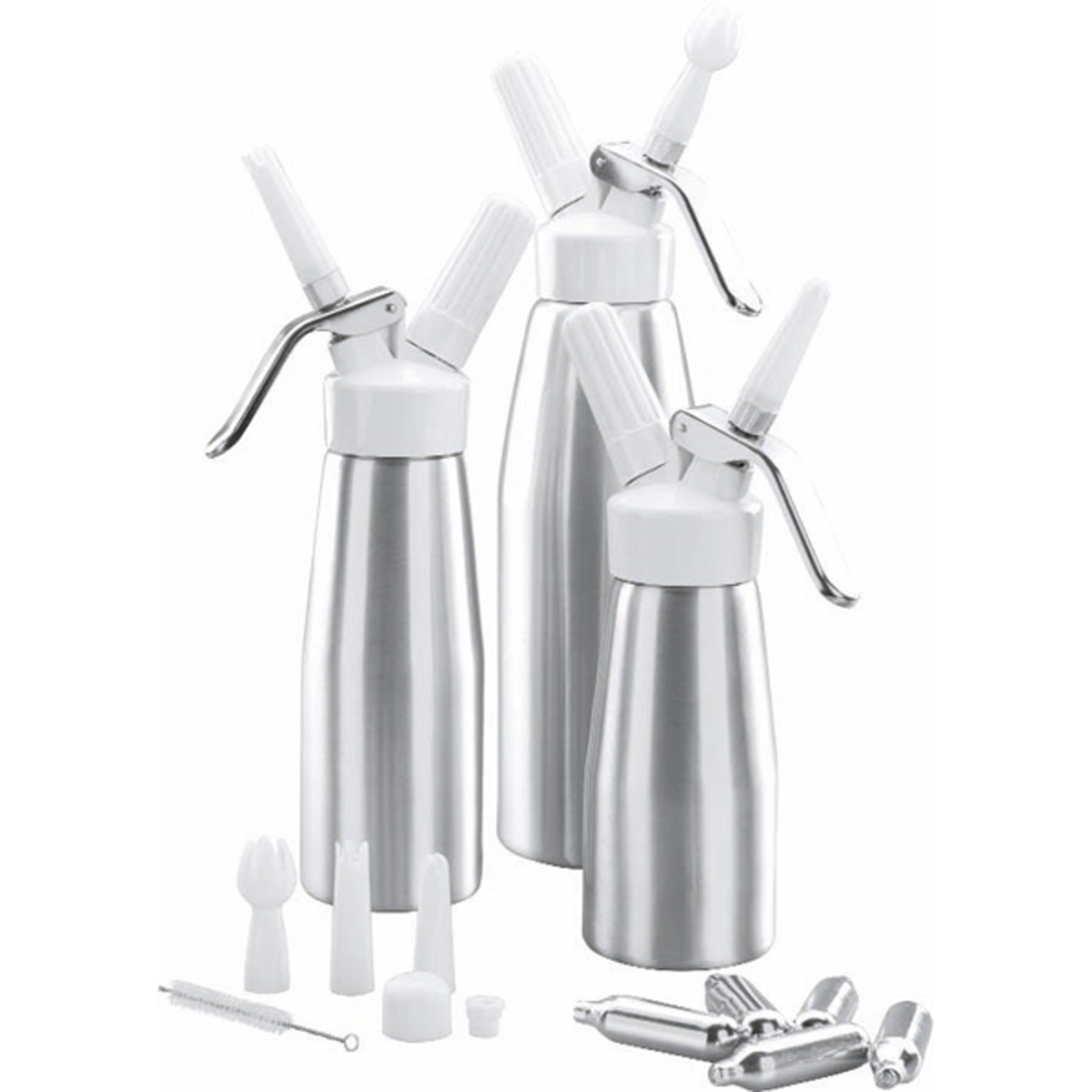 Siphon à crème en aluminium 1.0 lts - 287021 - (1 x 1 unité)