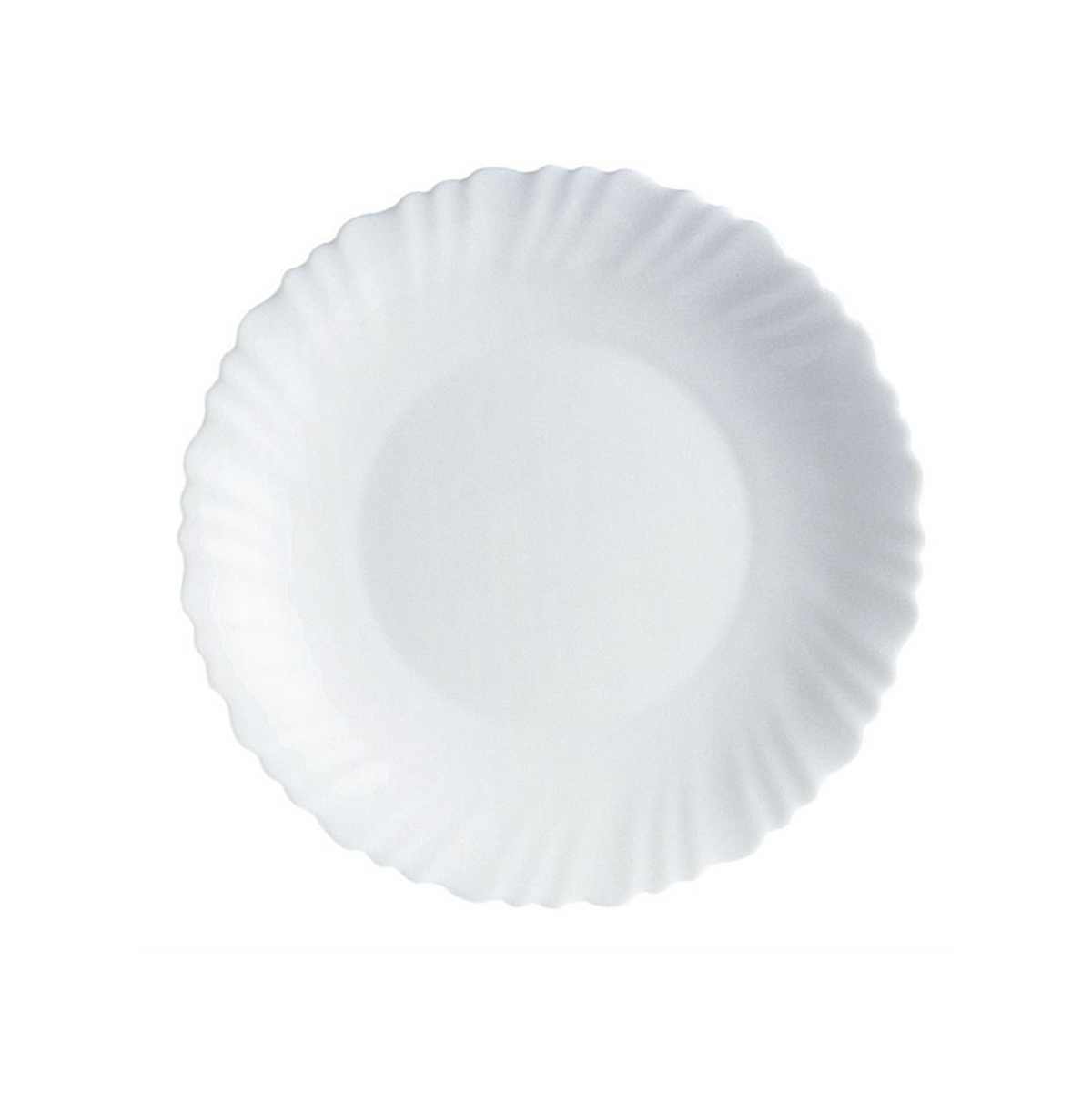 Assiette plate - Verre trempé ø 23 cm - Feston ( 010383 ) (36 X 1 unité )