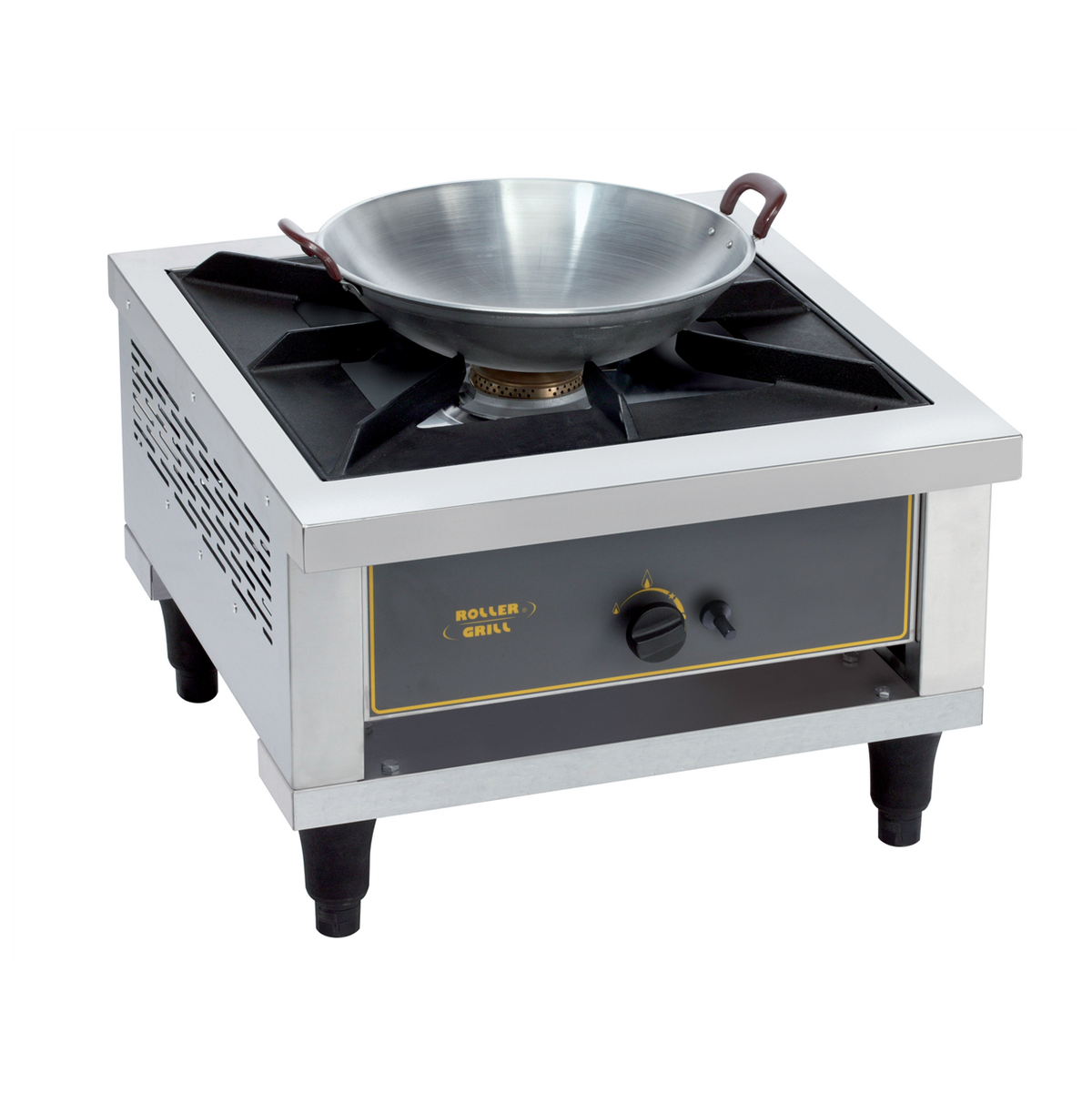 Catering Stove - 1 Burner - Gas 600x630x485 mm - Stainless Steel (631366) (1 X 1 unit)