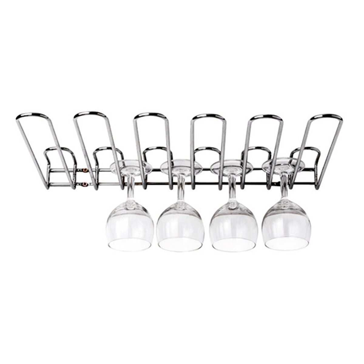 Rack à verres chromé - Fixation double 45x31x56 cm ( 914467 ) (1 X 1 unité )