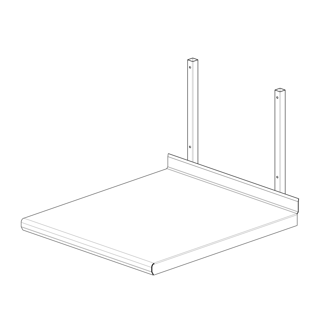 Salamander shelf - 600x478x331 mm - Stainless steel ( 631268 ) (1 X 1 unit )