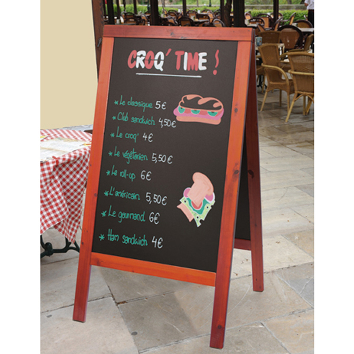 Panneau Trottoir 70x125 cm - Acajou ( 014521 ) (1 X 1 unité )