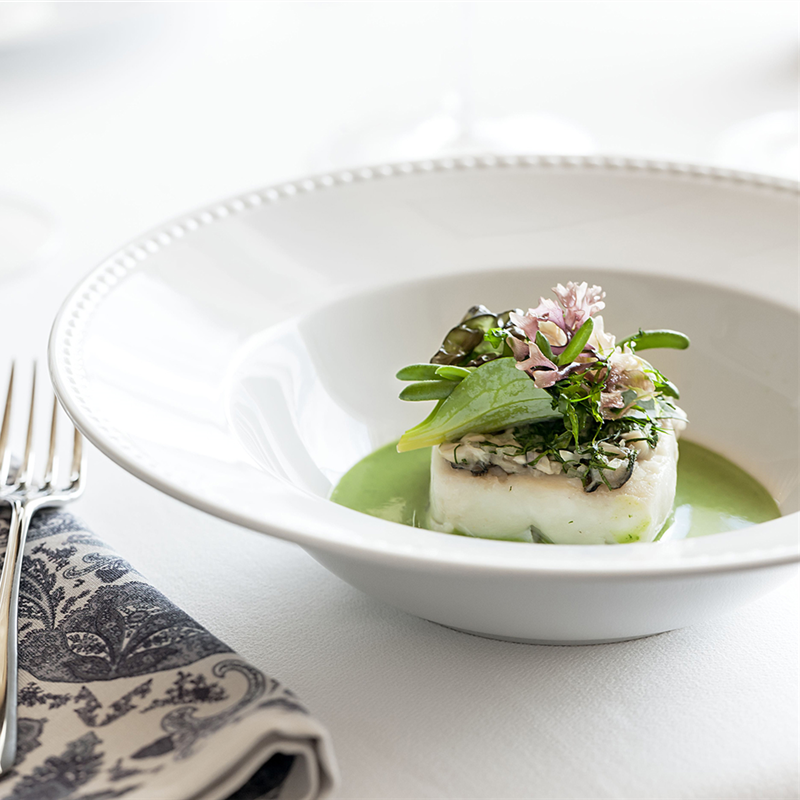 Deep plate - Porcelain ø 24 cm - Perla (050153) (12 X 1 unit)