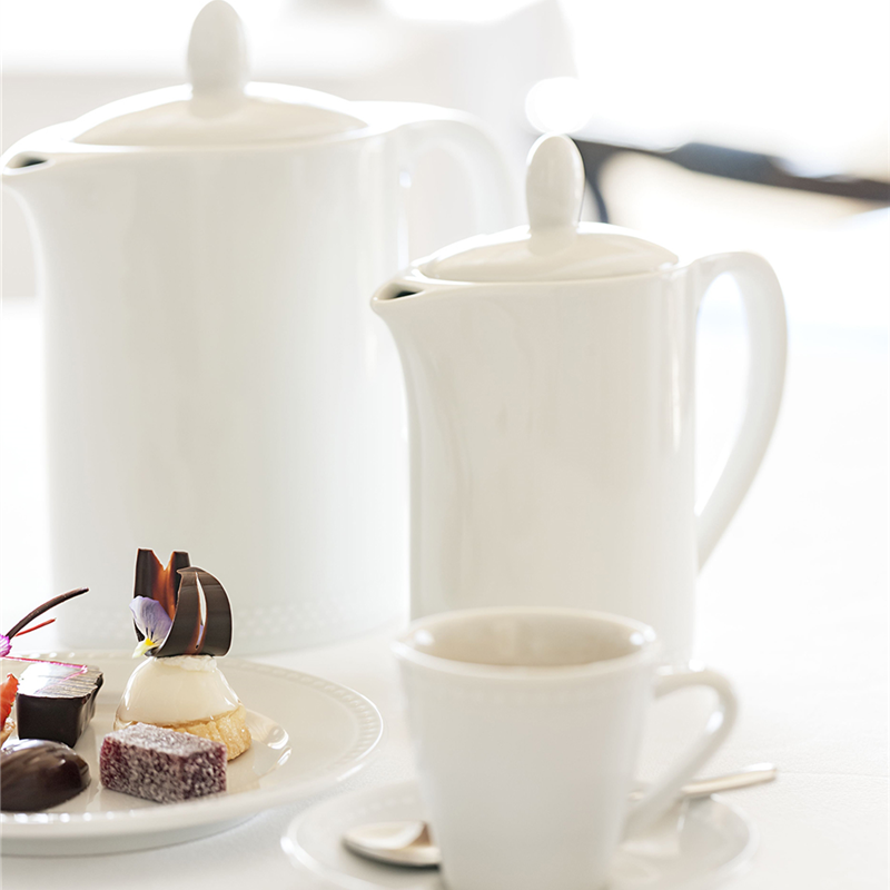 Paire tasse café - Porcelaine 9 cl - Perla ( 050157 ) (6 X 1 unité )