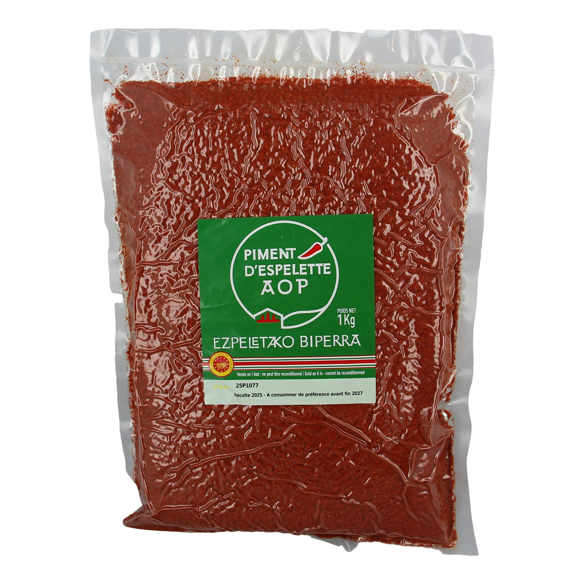 Espelette PDO chili powder - 1kg