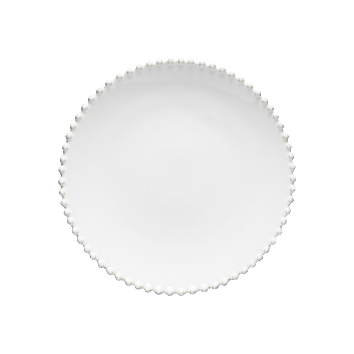 Plate - Stoneware ø 28 cm - Pearl ( E21867 ) (6 X 1 unit )